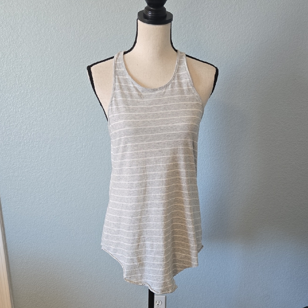 Frank & Eileen Lab Base Layer Racer Back Striped Tank Top Raw Rounded Hem MEDIUM - Picture 2 of 12